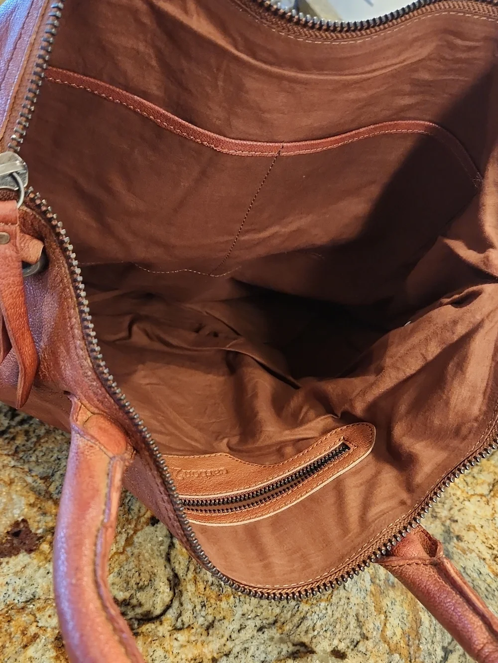Carbon2Cobalt Sedgewick Leather Bag Copper New Without Tags